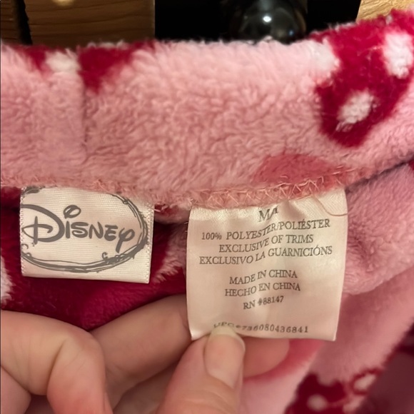 Disney Minnie Mouse Pink Fleece Pajama Pants - Picture 2 of 7